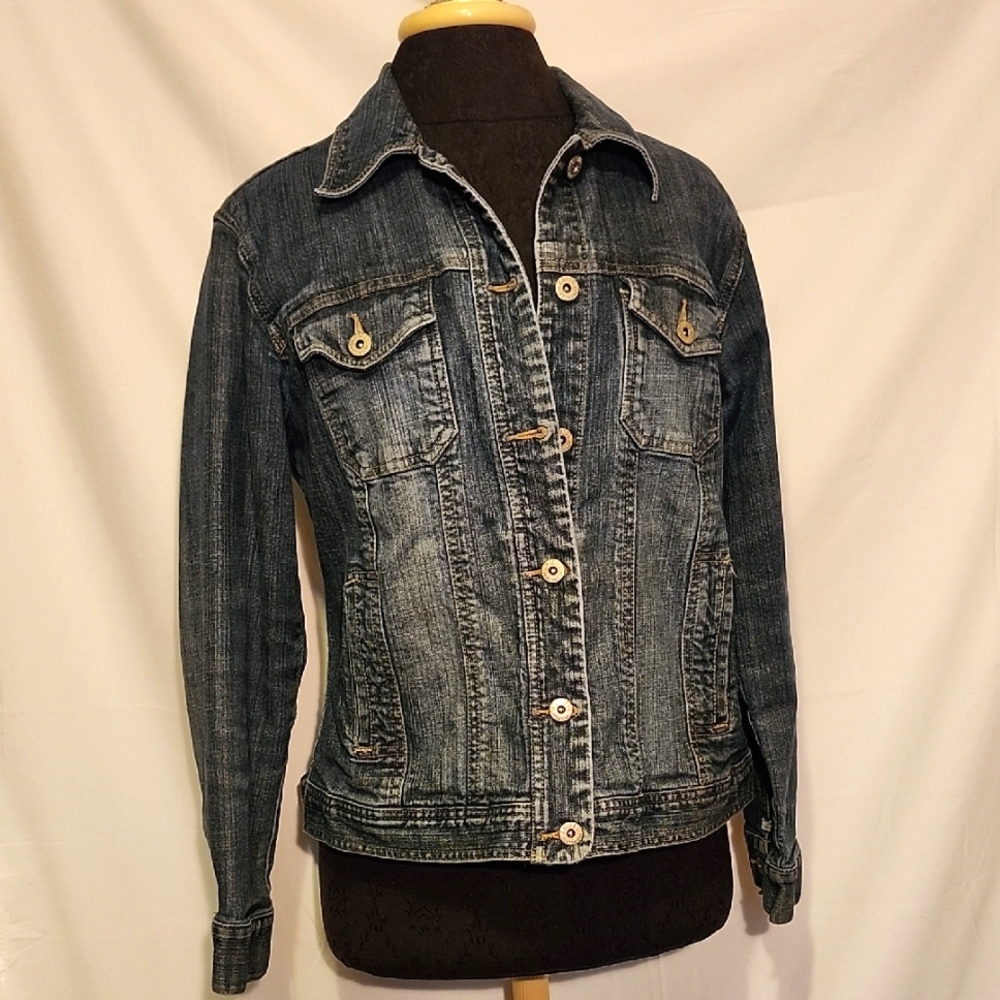 Chico's Relaxed Fit Jean Jacket